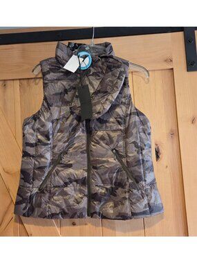 NEW! My Anorak Womens Size L Down Packable Vest Camo Gorpcore Military Quilted